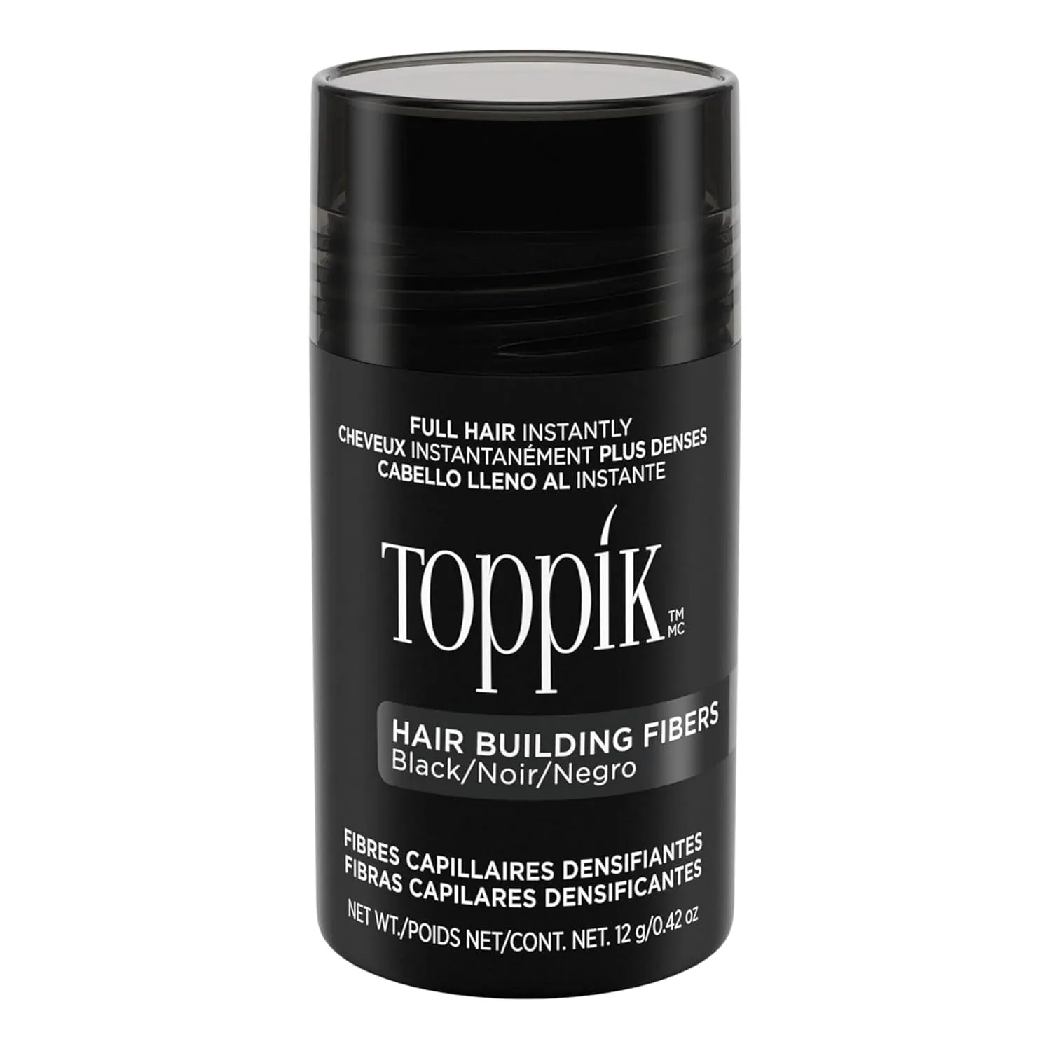 Toppik Hair Building Fibers, 12G Fill in Fine or Thinning Hair Instantly Thicker, Fuller Looking Hair 9 Shades for Men & Women