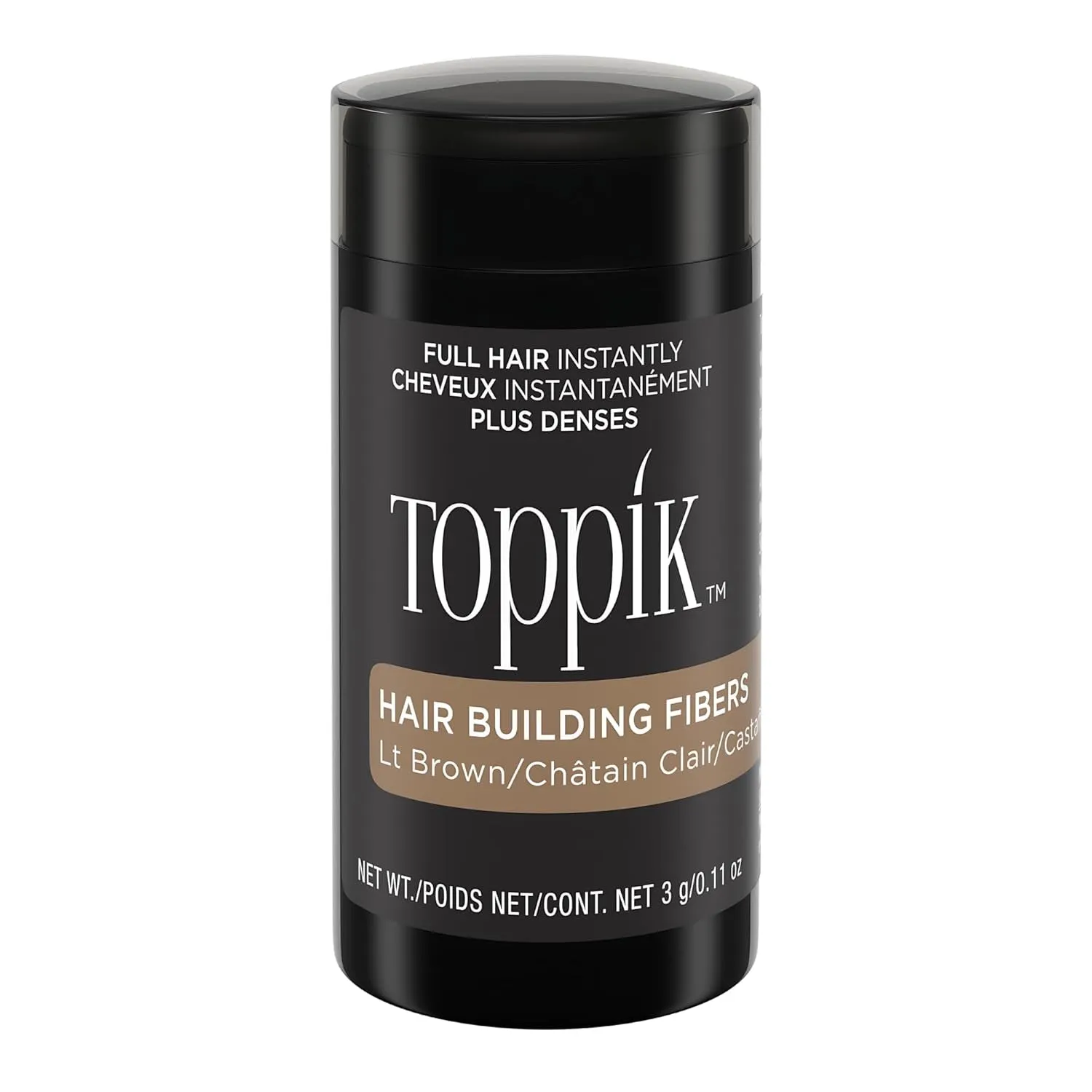 Toppik Hair Building Fibers, 3G Fill in Fine or Thinning Hair Instantly Thicker, Fuller Looking Hair 9 Shades for Men Women