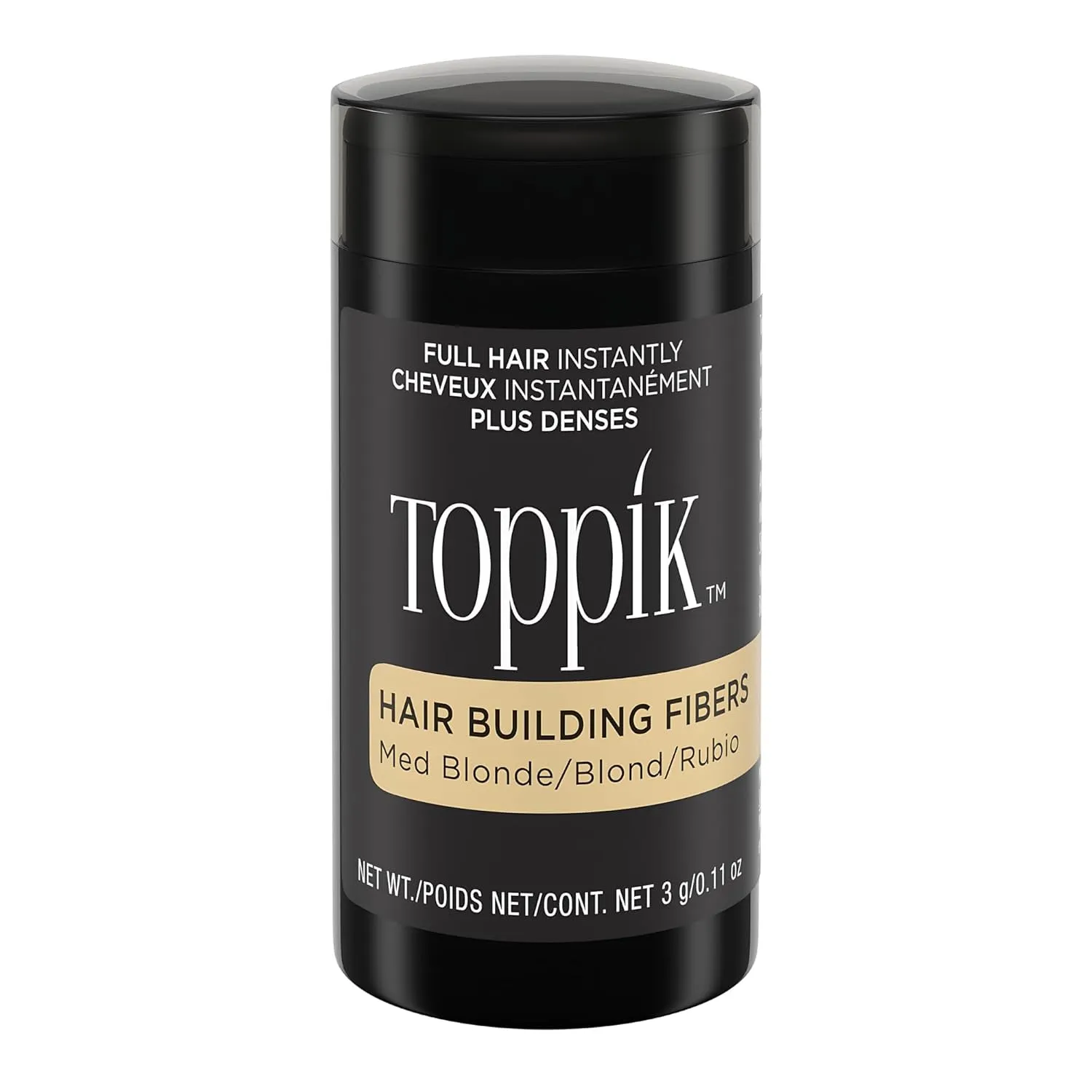 Toppik Hair Building Fibers, 3G Fill in Fine or Thinning Hair Instantly Thicker, Fuller Looking Hair 9 Shades for Men Women