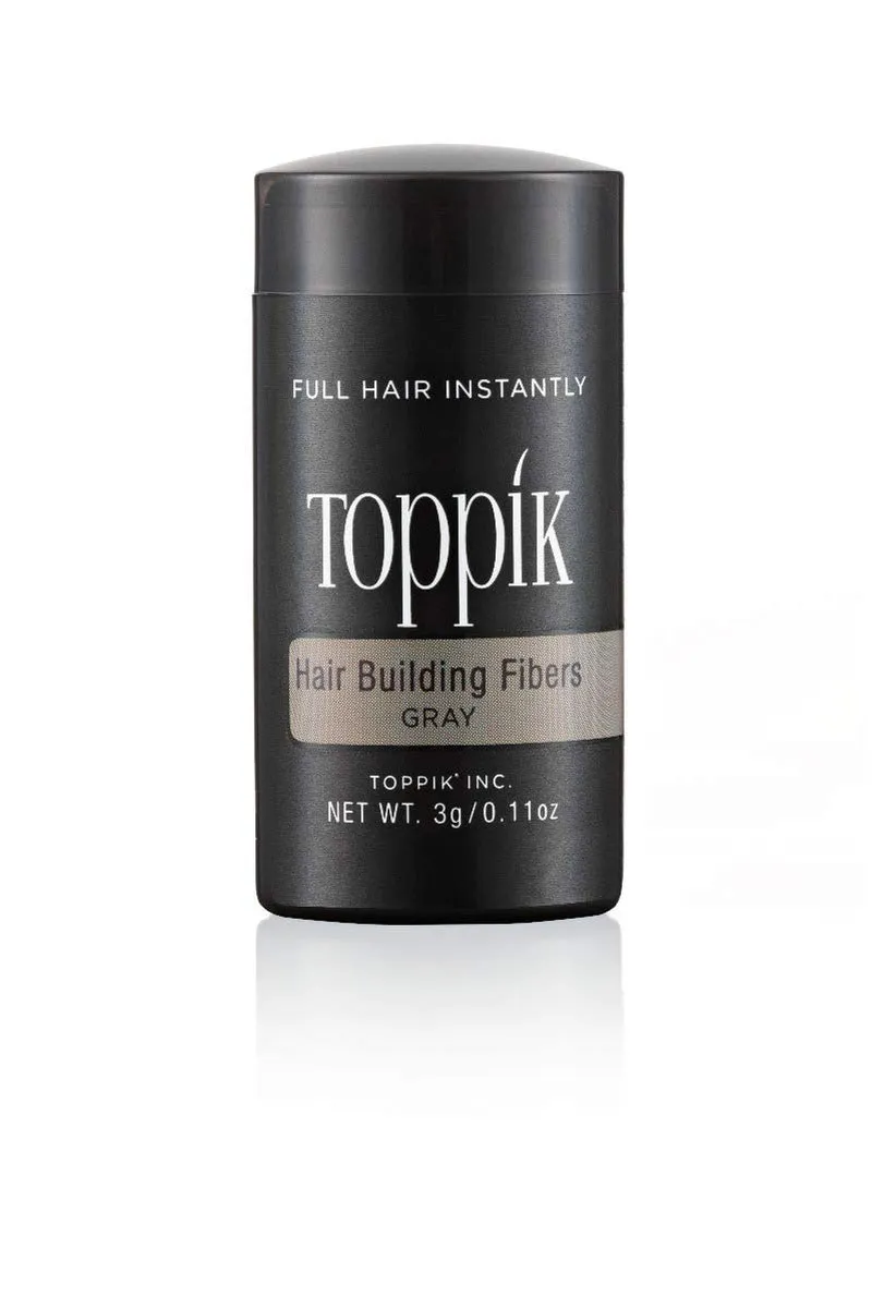 Toppik Hair Building Fibers, 3G Fill in Fine or Thinning Hair Instantly Thicker, Fuller Looking Hair 9 Shades for Men Women
