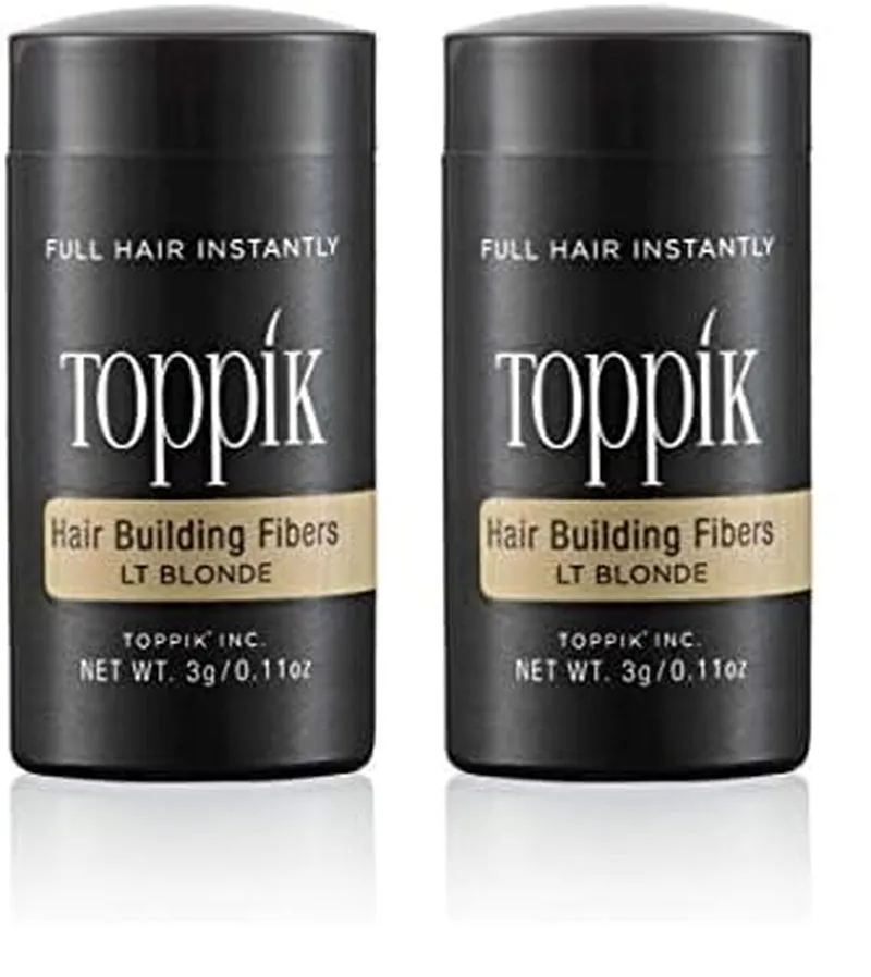 Toppik Hair Building Fibers, 3G Fill in Fine or Thinning Hair Instantly Thicker, Fuller Looking Hair 9 Shades for Men Women