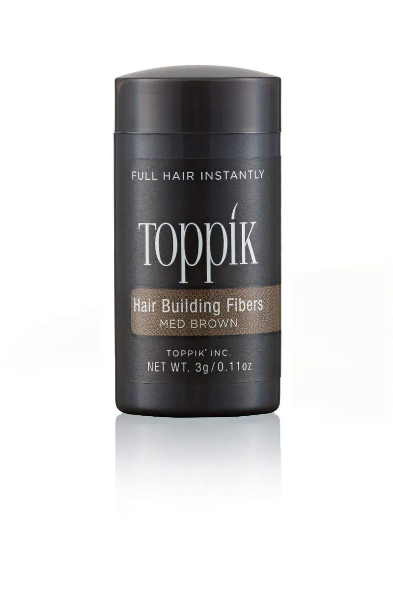 Toppik Hair Building Fibers, 3G Fill in Fine or Thinning Hair Instantly Thicker, Fuller Looking Hair 9 Shades for Men Women