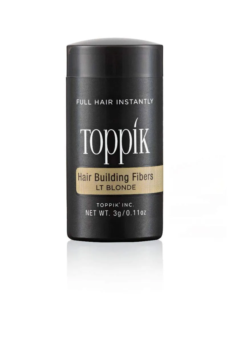 Toppik Hair Building Fibers, 3G Fill in Fine or Thinning Hair Instantly Thicker, Fuller Looking Hair 9 Shades for Men Women