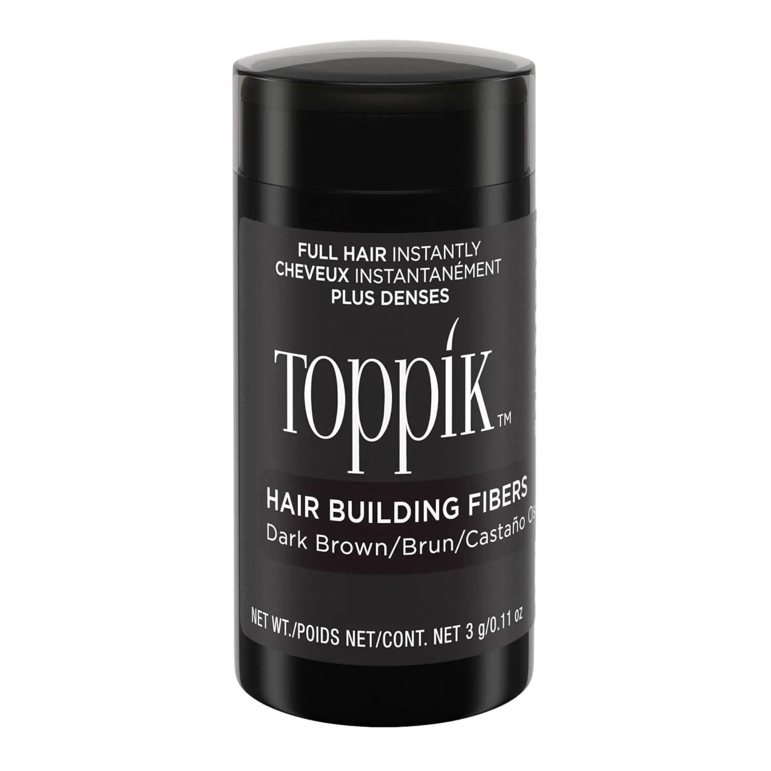 Toppik Hair Building Fibers, 3G Fill in Fine or Thinning Hair Instantly Thicker, Fuller Looking Hair 9 Shades for Men Women