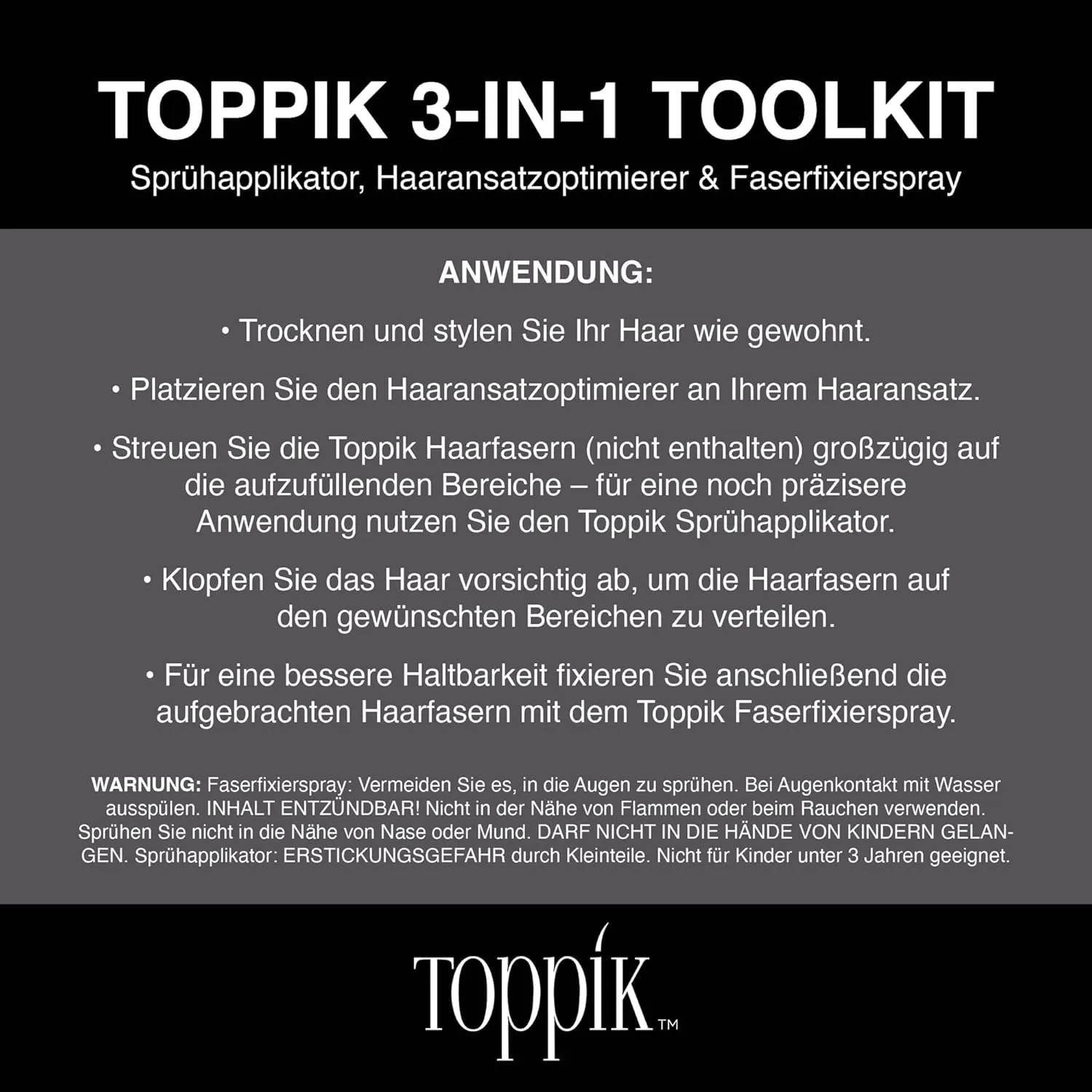 Toppik Hair Perfecting Toolkit
