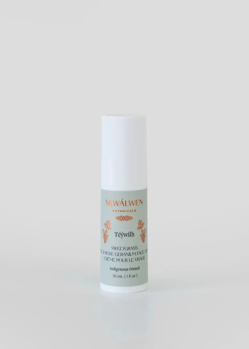 Téýwilh Sweetgrass, Sage & Rose Geranium Face Cream