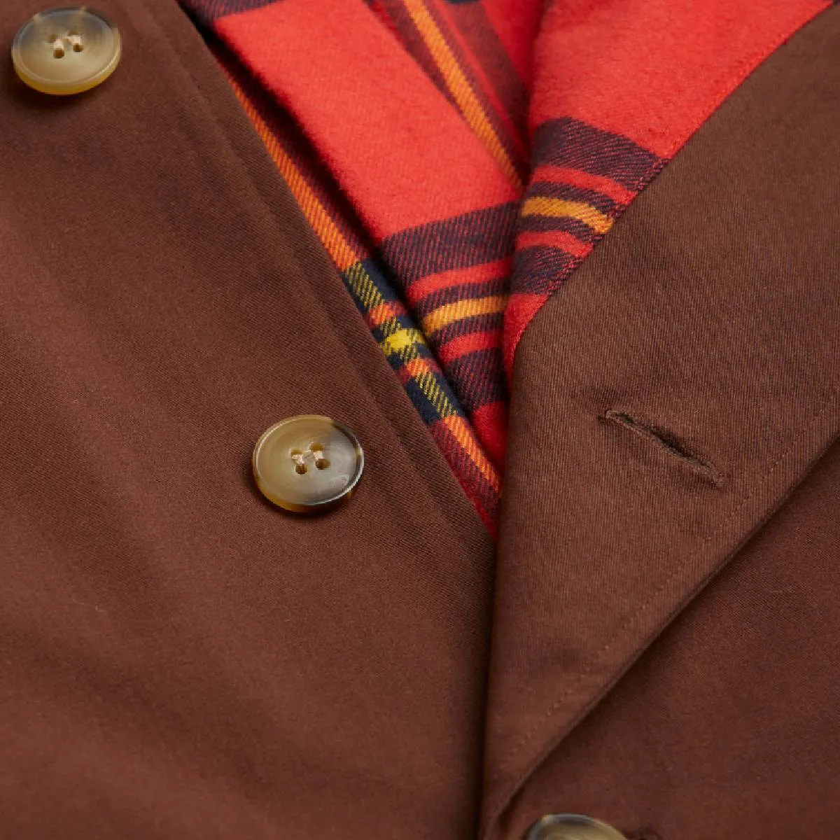 Twill Trenchcoat aus GOTS Bio Baumwolle