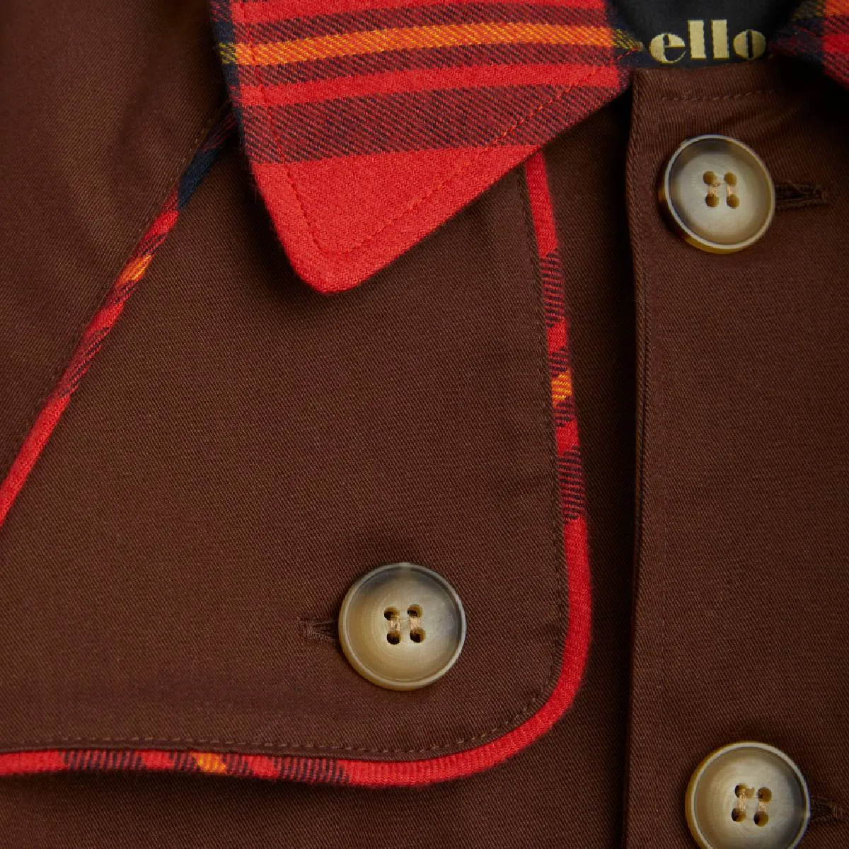 Twill Trenchcoat aus GOTS Bio Baumwolle