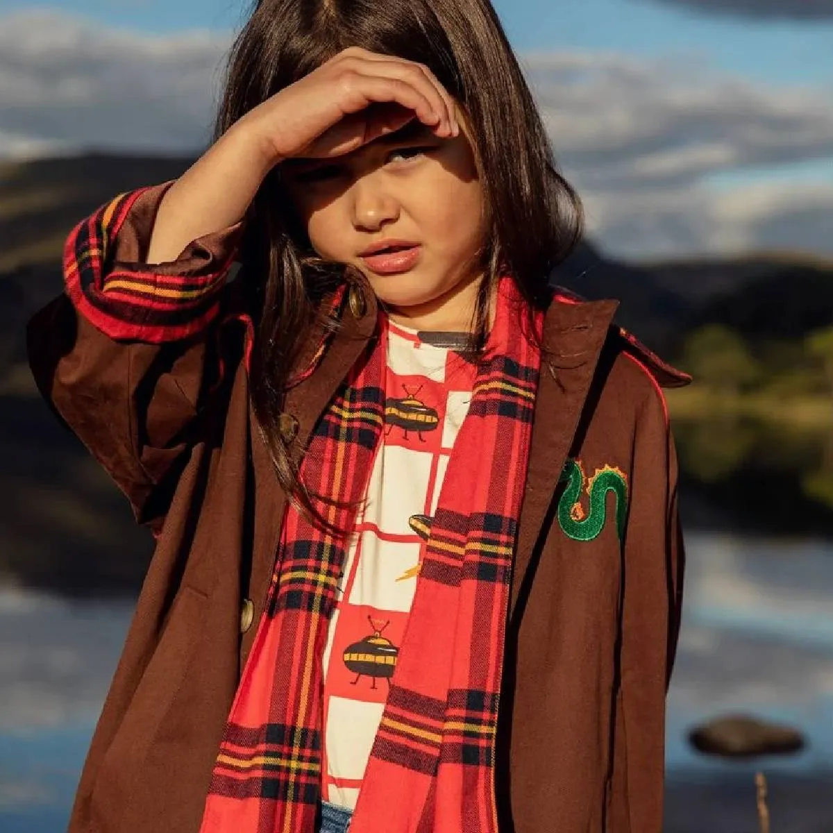 Twill Trenchcoat aus GOTS Bio Baumwolle