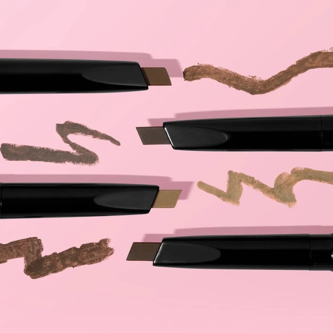 Ultimate Eyebrow Retractable Definer Pencil, Medium Brown, Dual-Sided Brow Brush, Fine Tip, Shapes, Defines, Fills Brow Makeup
