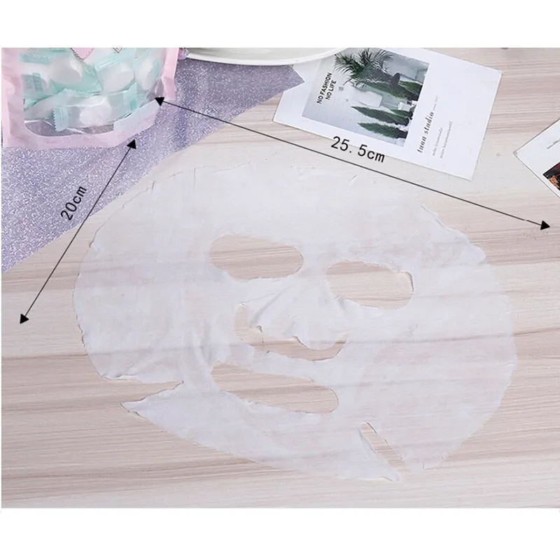 Ultra-Thin Moisturizing Disposable Compression Facial Mask Cotton Facial Sheet Face Skin Care Wrapped Masks Paper 20/30pc/Bag