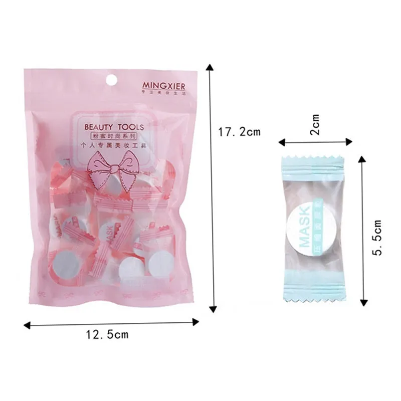 Ultra-Thin Moisturizing Disposable Compression Facial Mask Cotton Facial Sheet Face Skin Care Wrapped Masks Paper 20/30pc/Bag