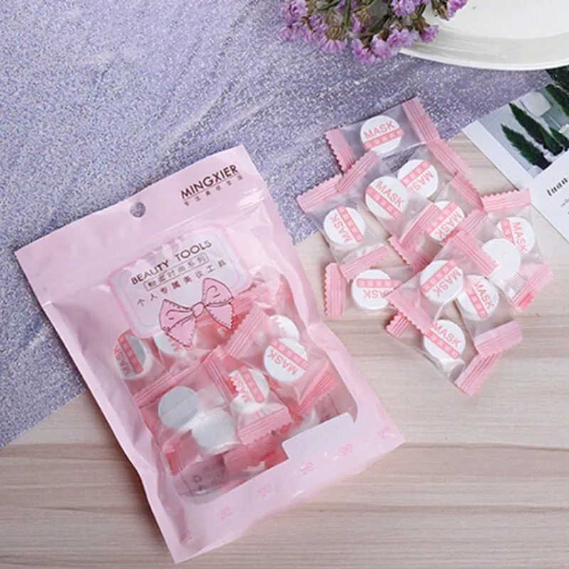 Ultra-Thin Moisturizing Disposable Compression Facial Mask Cotton Facial Sheet Face Skin Care Wrapped Masks Paper 20/30pc/Bag