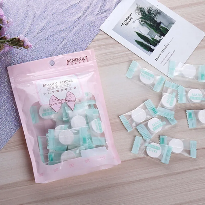 Ultra-Thin Moisturizing Disposable Compression Facial Mask Cotton Facial Sheet Face Skin Care Wrapped Masks Paper 20/30pc/Bag