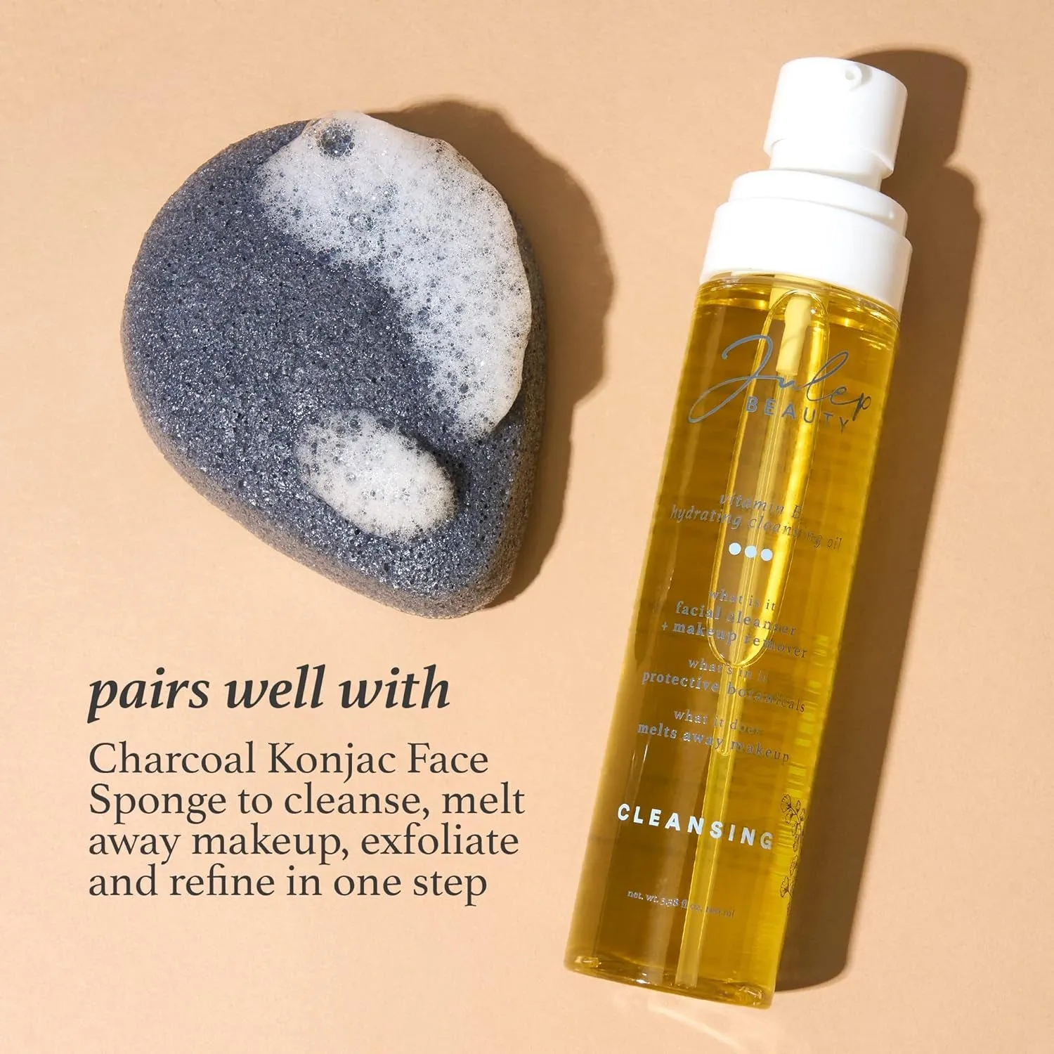 Vitamin E Hydrating Cleansing Oil and Makeup Remover - Face Wash for Normal to Dry Sensitive Skin - 3.38 Fl Oz - Rosehip and Olive Oil Face Cleanser