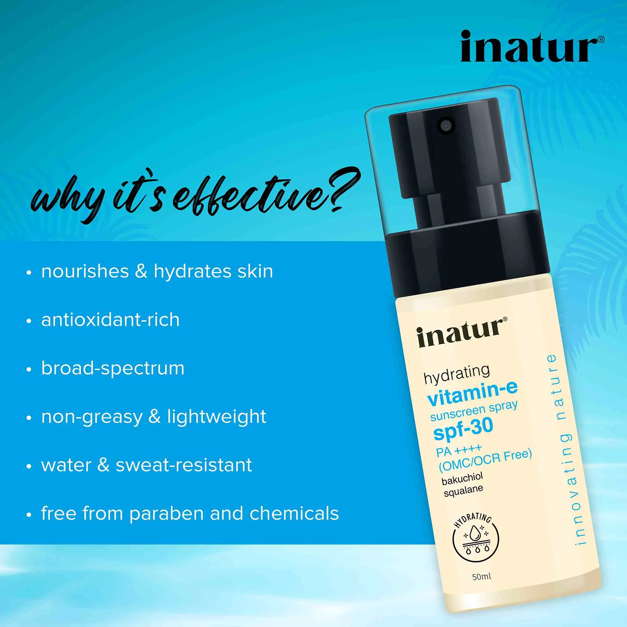 Vitamin E Sunscreen Spray with SPF30 - 50ml