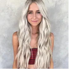 White blond wig