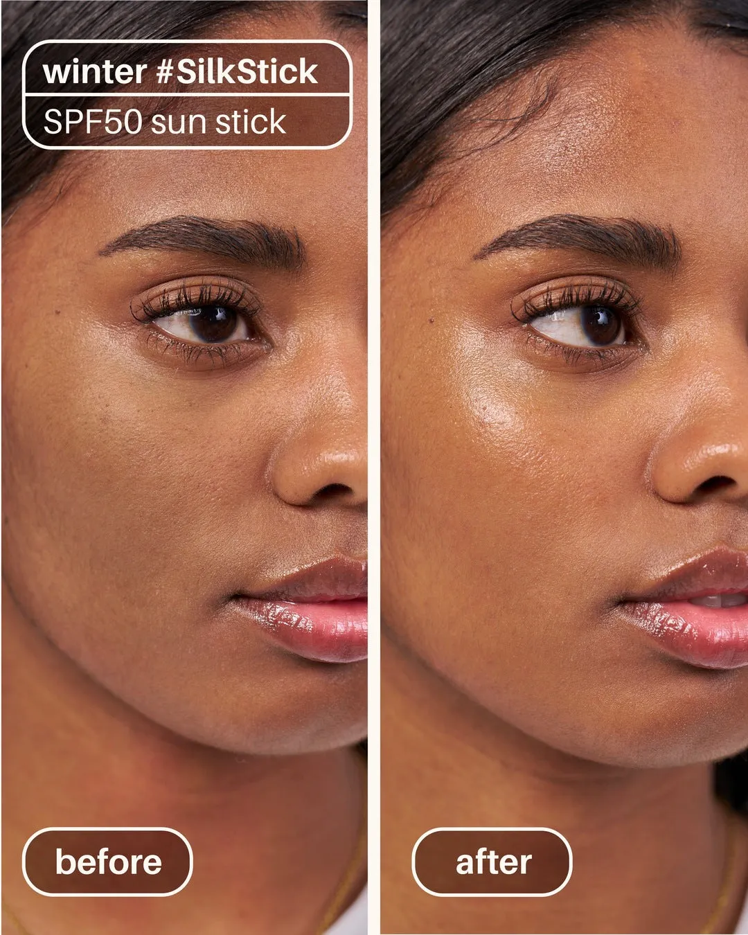 winter #SilkStick - dewy SPF50 stick
